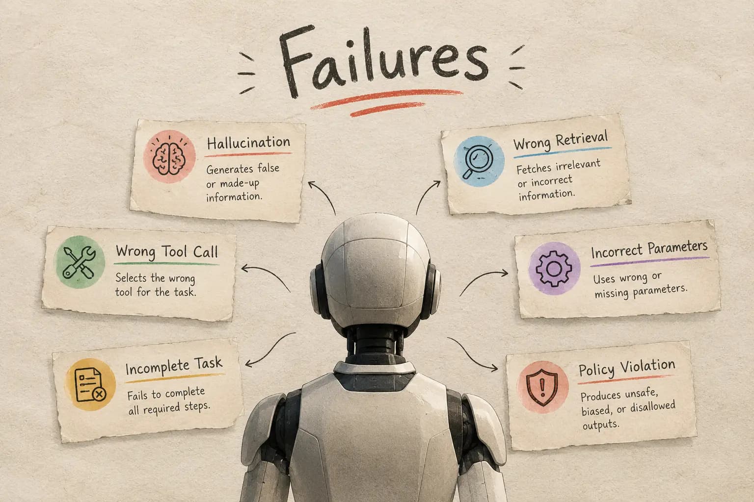 Common AI Agent Failure Modes Across the Execution Workflow