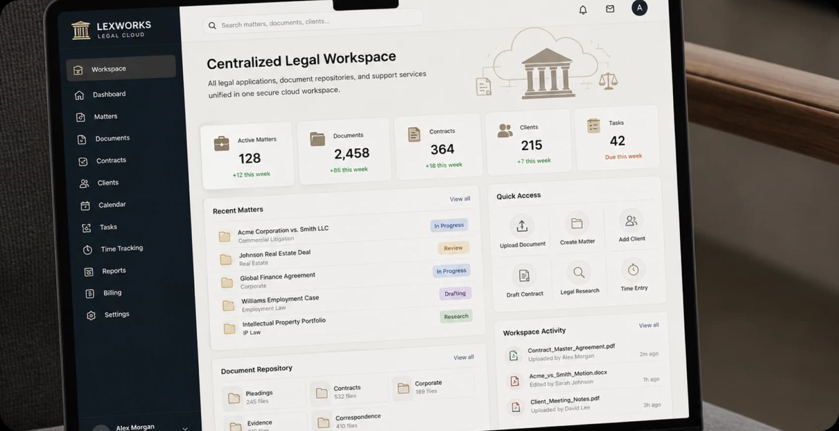 Centralized Legal Workspace Setup