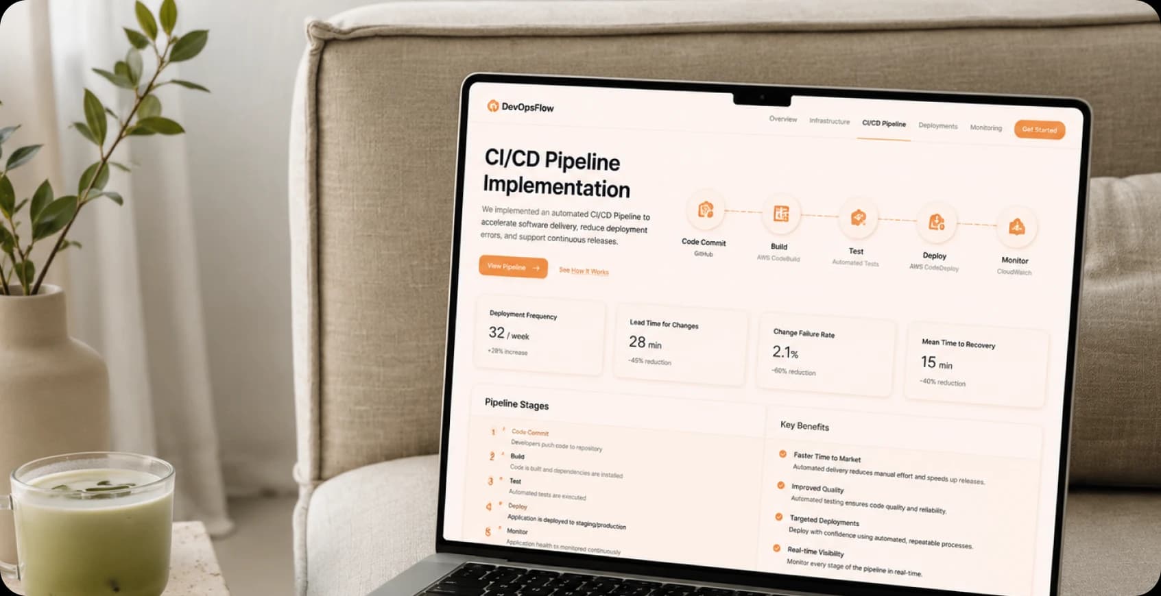Automated CI/CD pipeline for photography platform software delivery