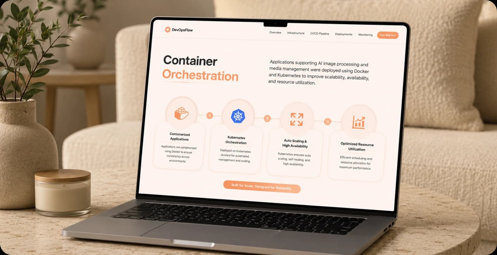Docker and Kubernetes orchestration for AI photography workloads