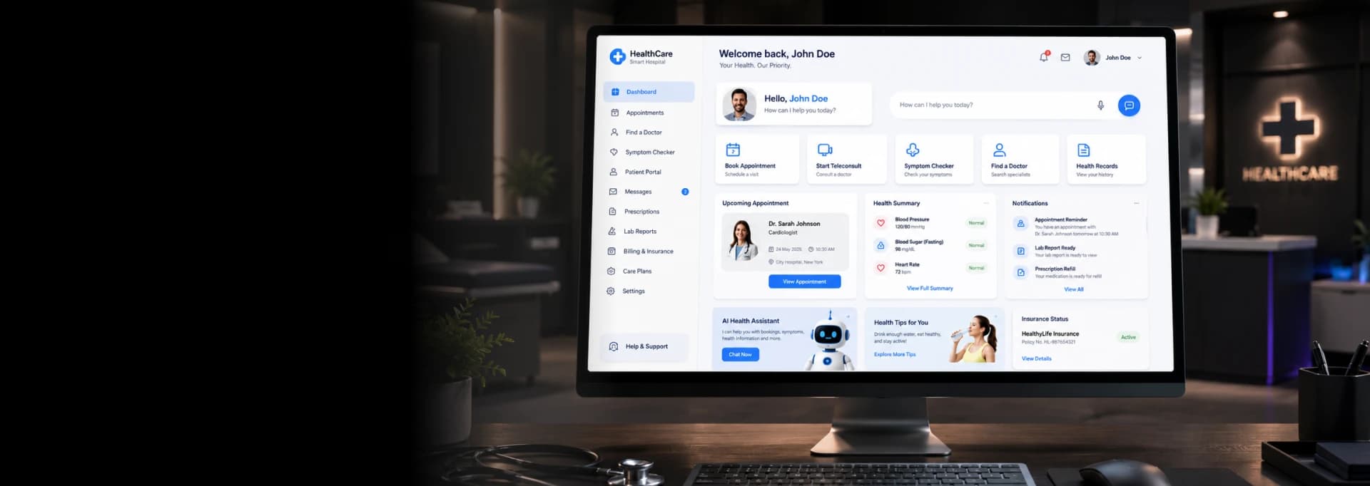 AI Digital Front Door Platform for Healthcare