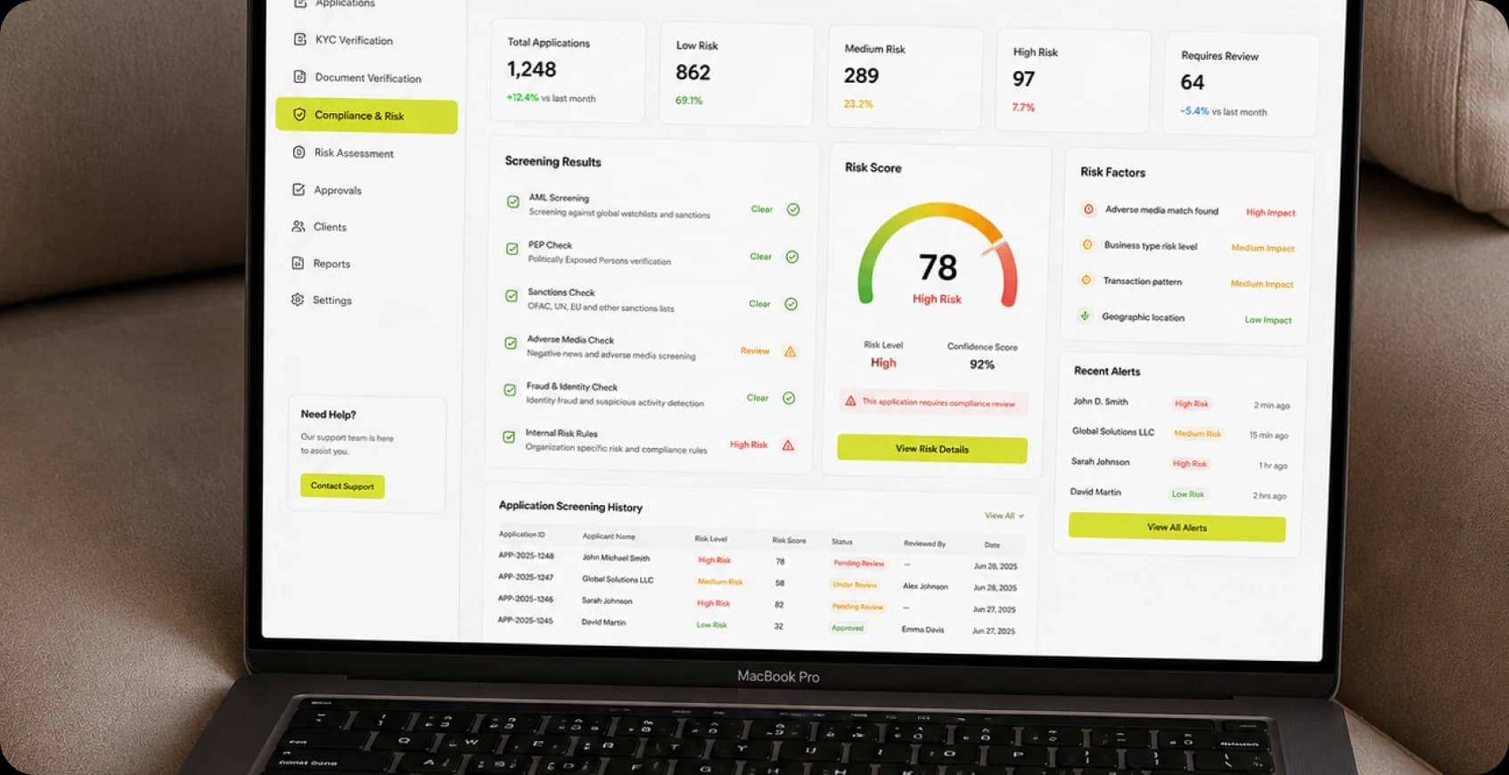 Compliance and Risk Screening
