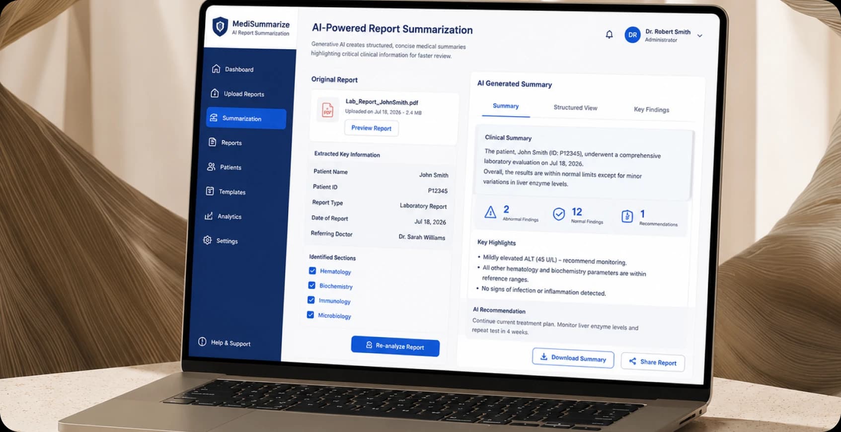 AI-Powered Report Summarization