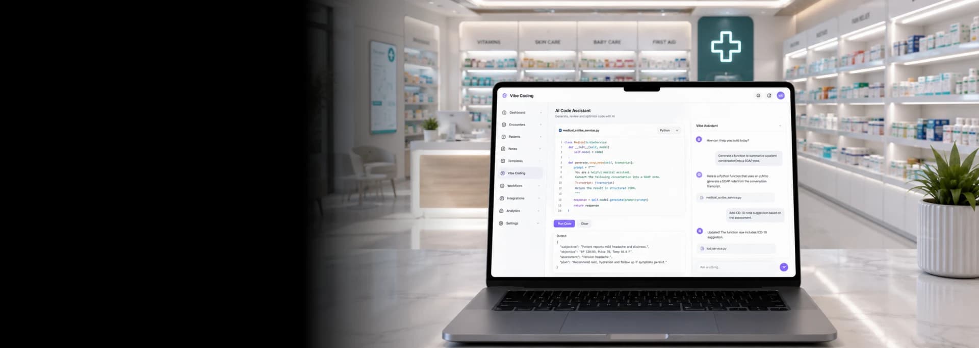 AI Medical Scribe Platform Built with Vibe Coding