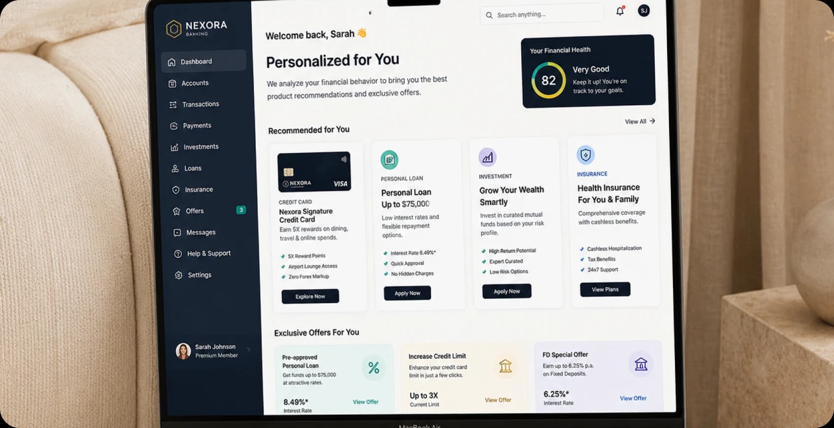 Personalized financial product recommendations in digital banking
