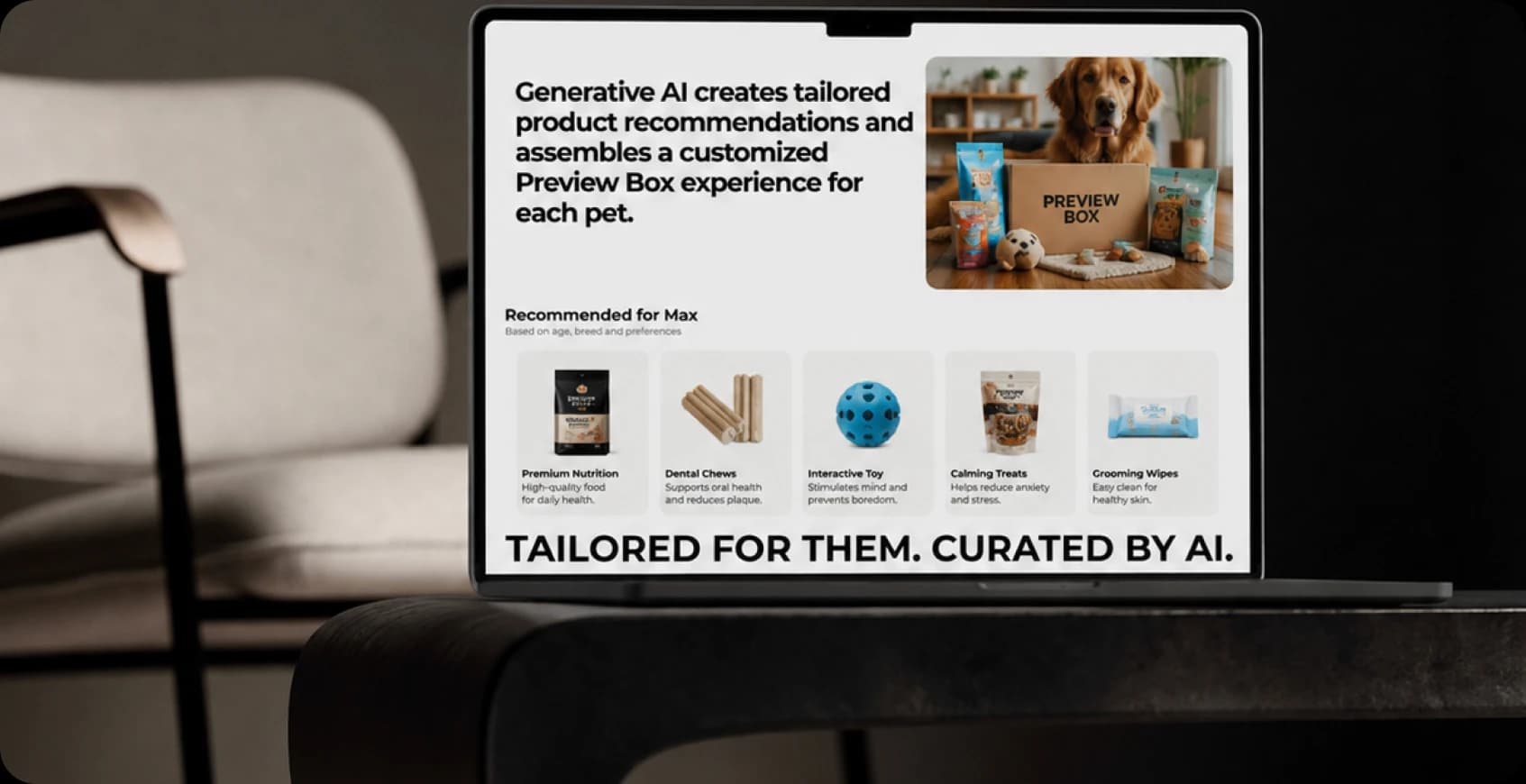 Continuous AI optimization of pet product recommendations based on feedback