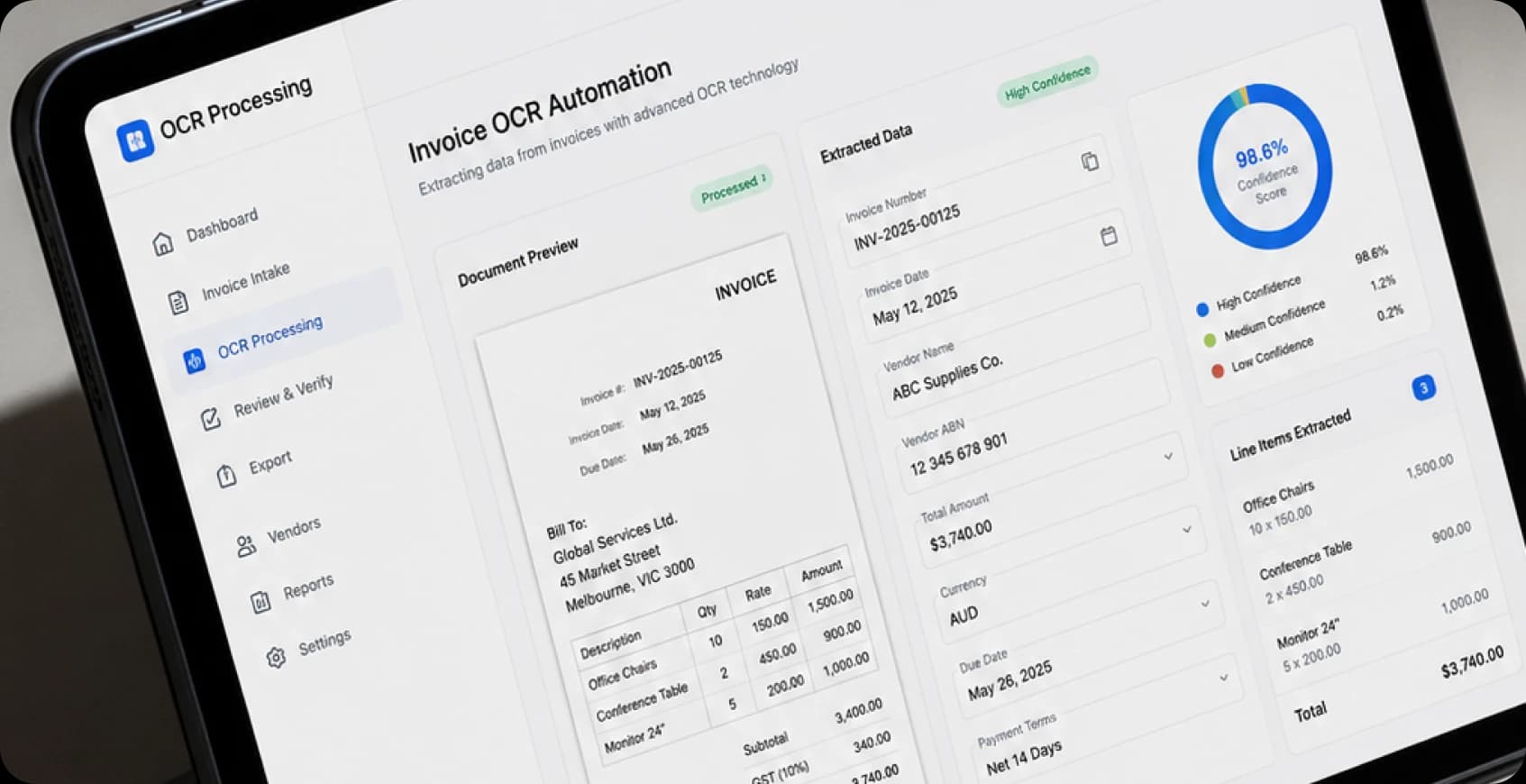 Invoice OCR Automation