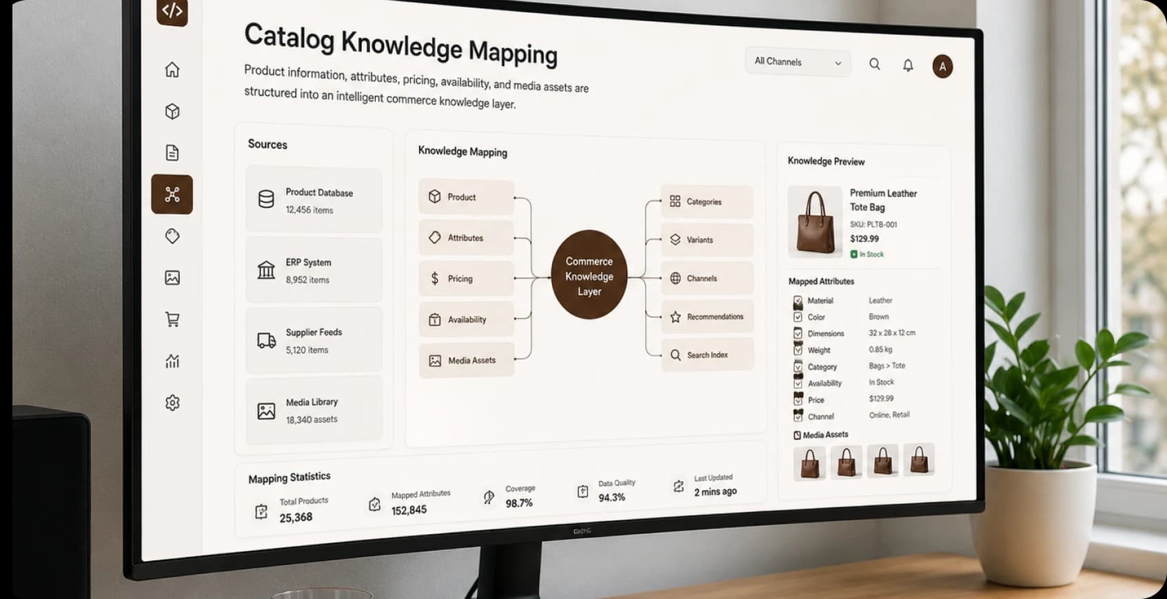 Catalog knowledge mapping for E-commerce products