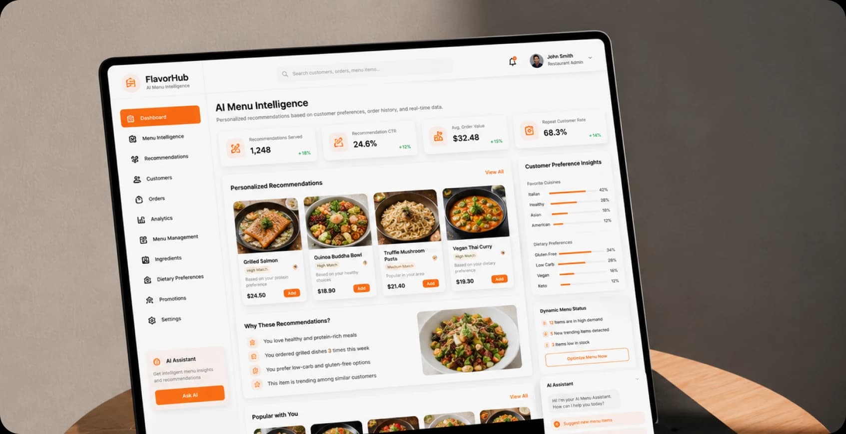 AI Menu Intelligence