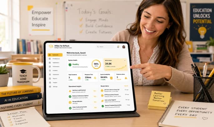 Delivered edtech cloud infrastructure dashboard