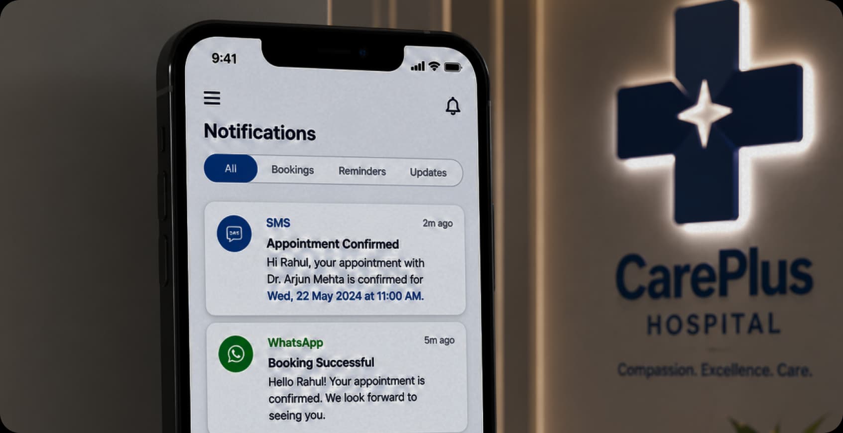 Automated appointment confirmation notifications