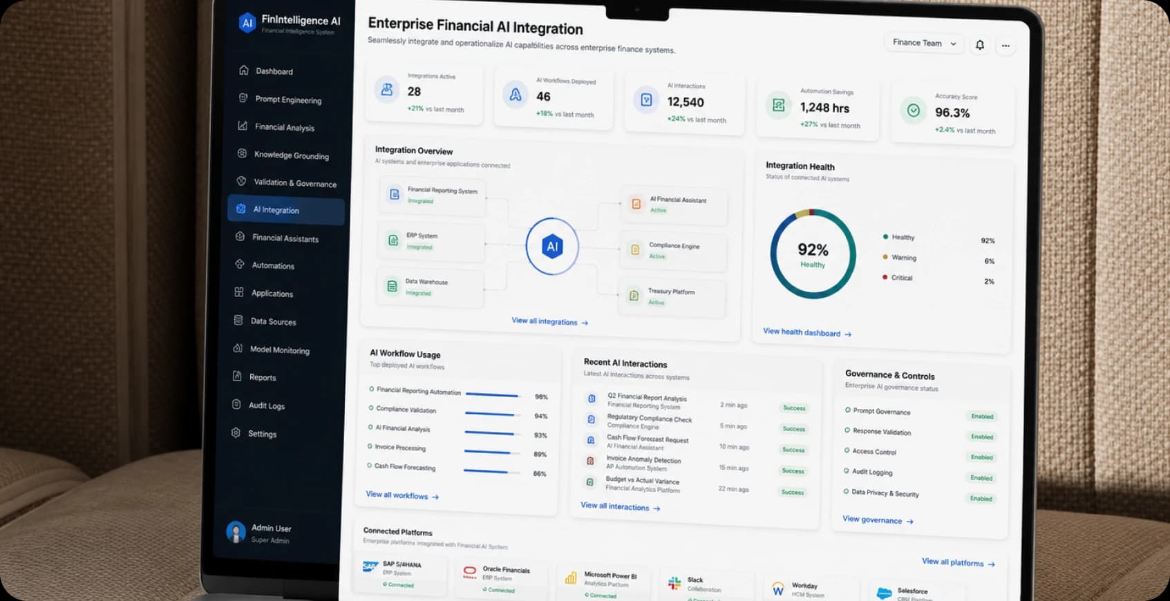 Enterprise Financial AI Integration