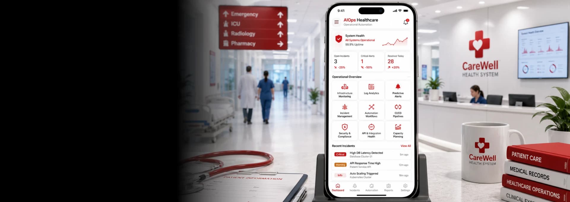 Healthcare Operational Automation with AIOps