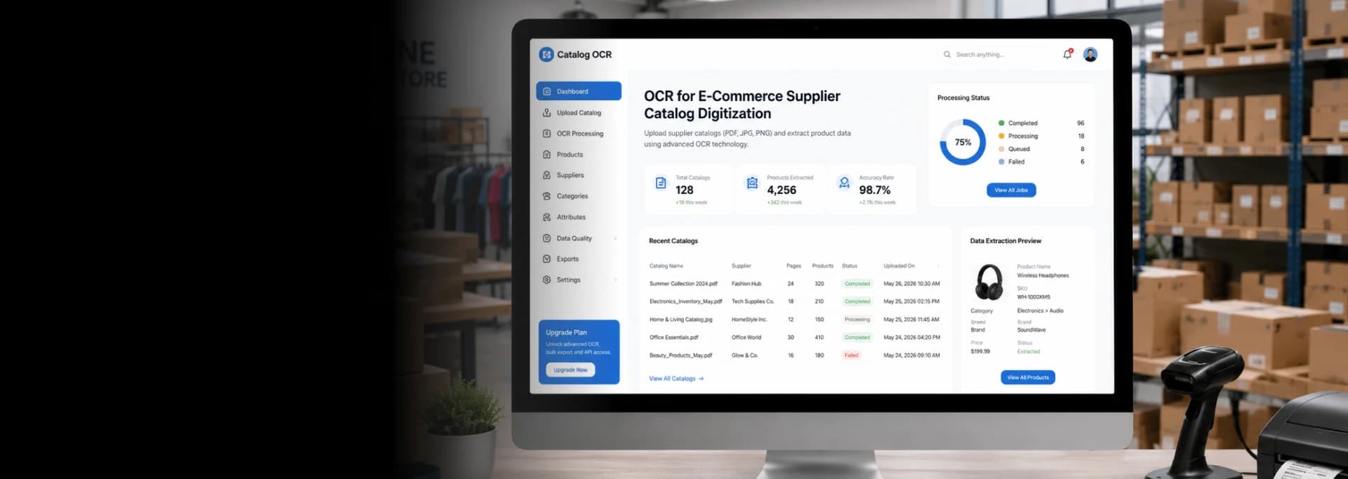 OCR for E-Commerce Supplier Catalog Digitization