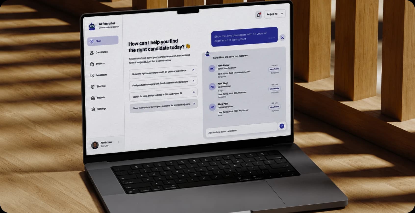 Conversational Candidate Search