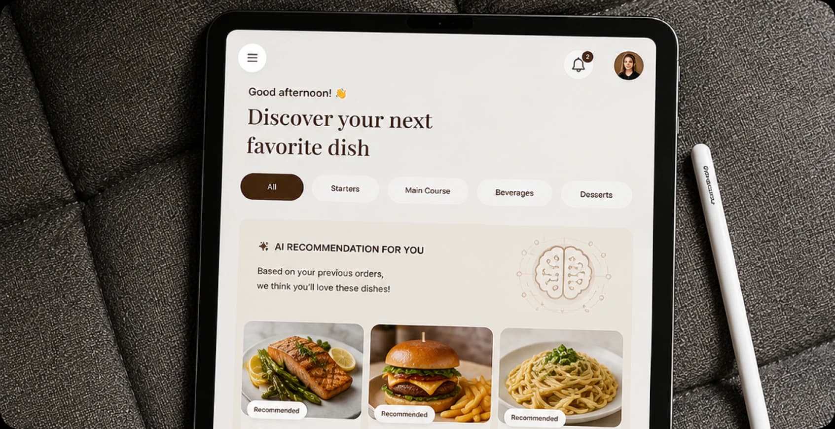 AI-Powered Menu Recommendations