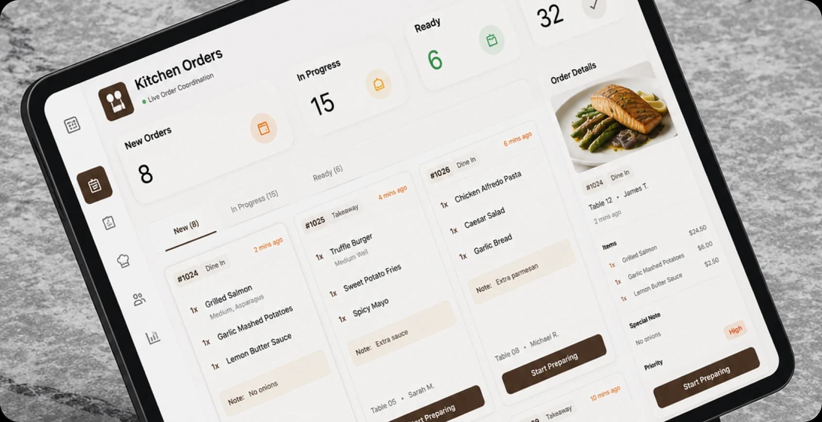 Kitchen Order Coordination