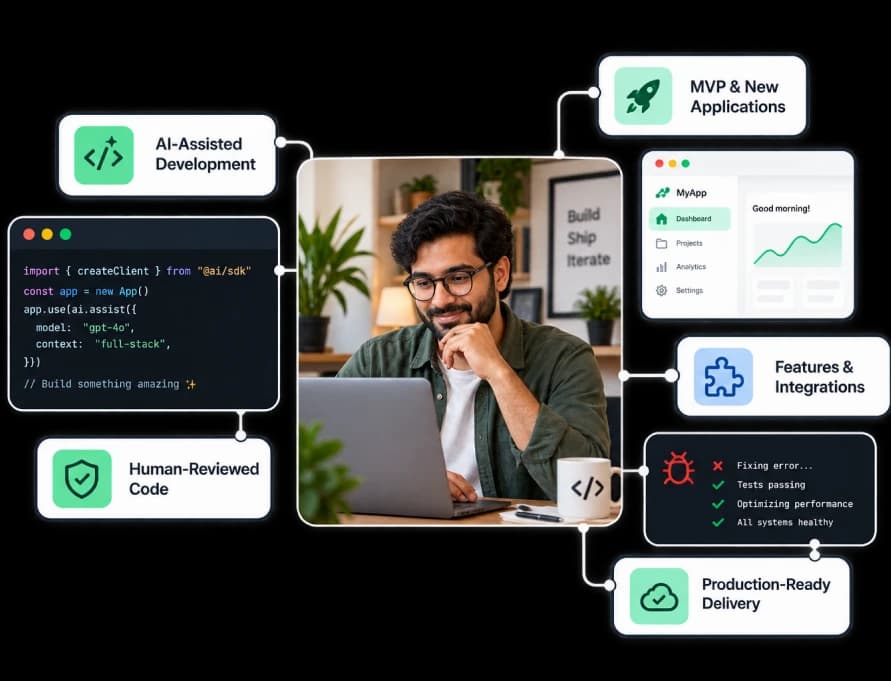 Vibe Coder AI-assisted development and production-ready code delivery