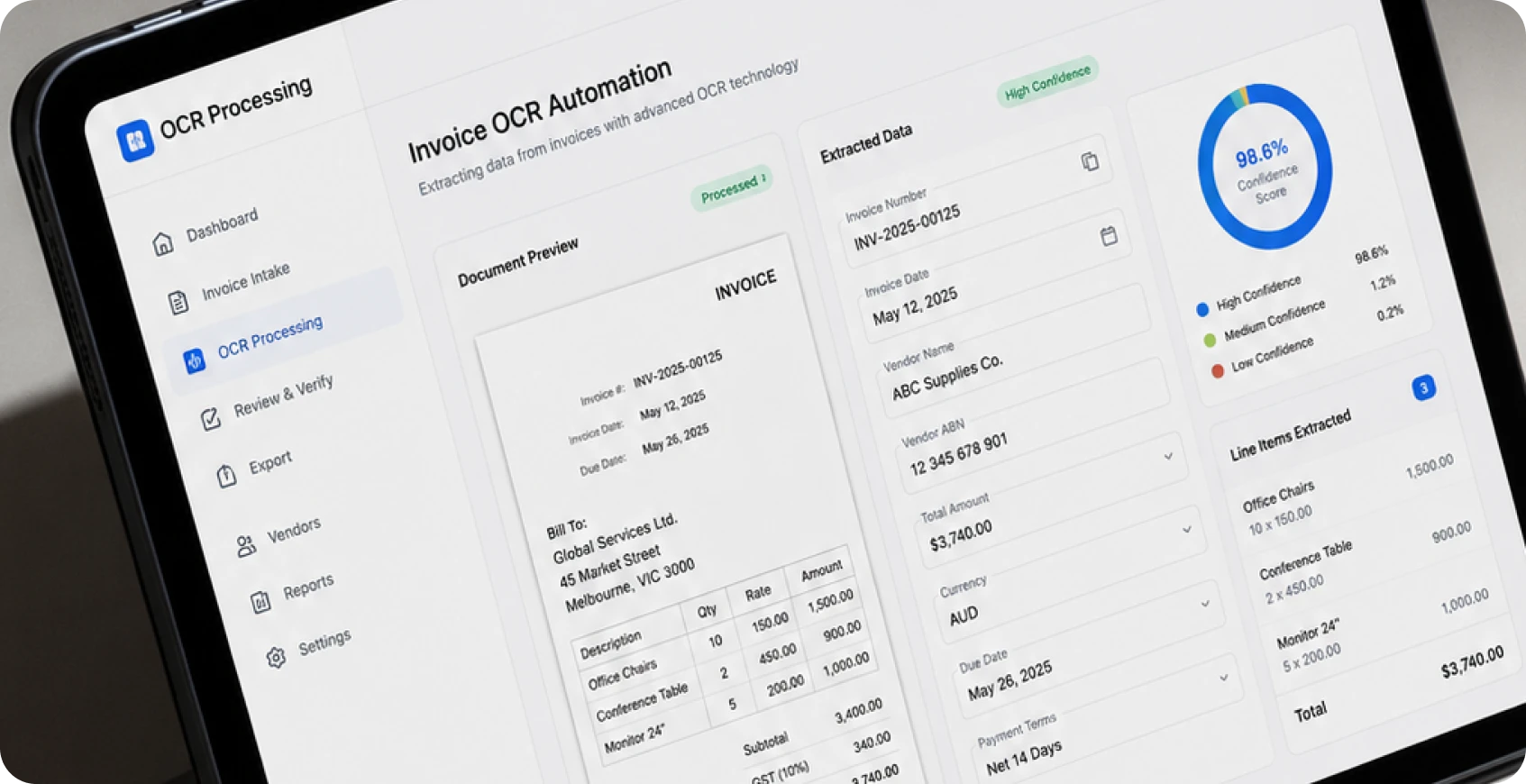 Invoice OCR Automation