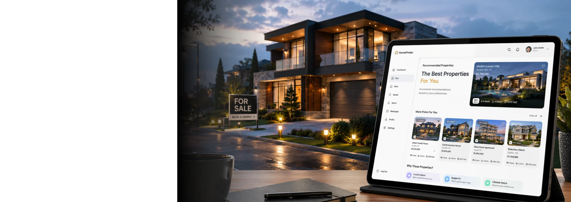 AI Property Recommendation  System for Real Estate