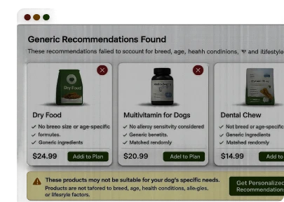 A dog exploring a generic pet subscription box